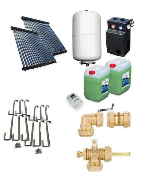 Solarpaket Röhrenkollektor HP30 Schrägdach 9,78 m² - GEMA Shop