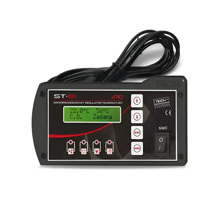 Tech Temperaturregler EU-81 zPID Steuerung für Festbrennstoffkessel.