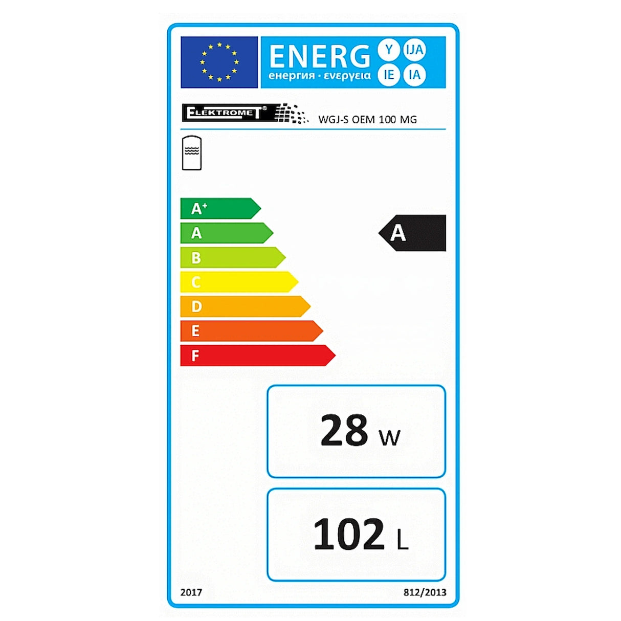 Warmwasserspeicher Trinkwasserspeicher 100 Liter mit 11/2" Anschluss für PV.