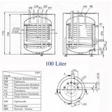 Warmwasserspeicher |Trinkwasserspeicher | Brauchwasserspeicher 100L-180L.
