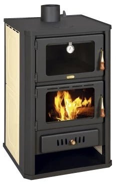 Wasserführender Kaminofen mit Backfach Prity FGW15 - 19,8 kW - GEMA Shop