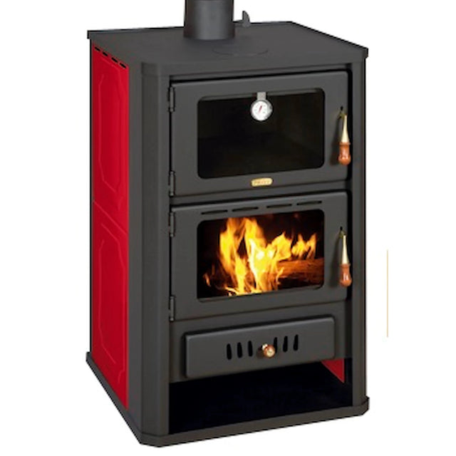 Wasserführender Kaminofen mit Backfach Prity FGW15 - 19,8 kW - GEMA Shop